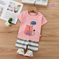 Hopscotch Animal Printed Shorts Set