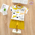 Dinosaur Printed Shorts Set