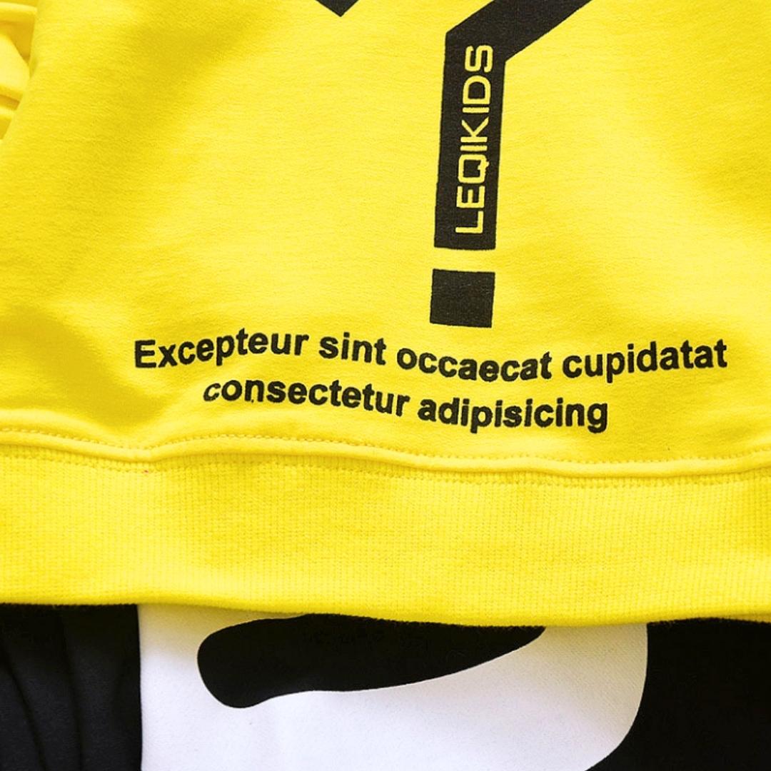 Yellow Design Soft Premium Sweatshirt & Trouser Pair