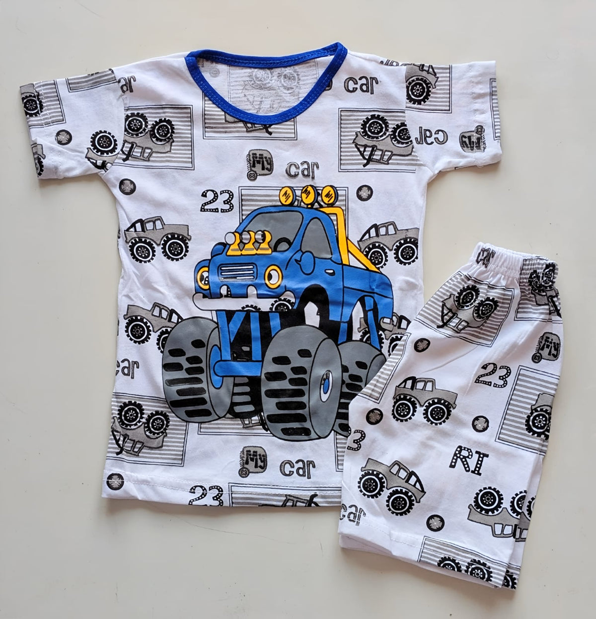 Boys' Monster Truck Graphic Tee & Shorts Set