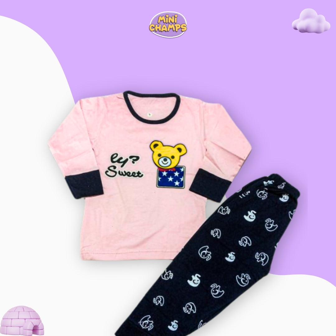 Pink and Blue Bear Kids Wear