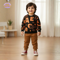 Block Letters Printed Sweatshirt and Trouser