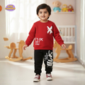 IT's OK Printed Sweatshirt and Trouser - Red