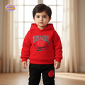 BASKETBALL Printed Sweatshirt and Trouser - Red