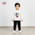 Tom and Jerry Printed Sweatshirt Set - White