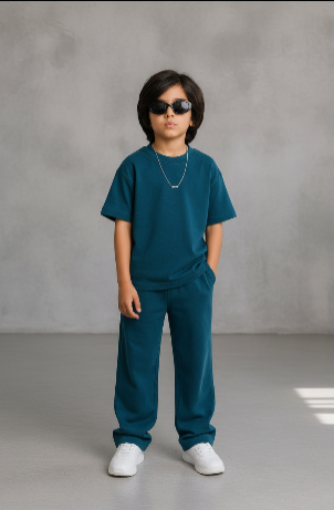 Boys Plain Co-Ord Set –  (T-Shirt & Jogger Pants)