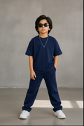 Boys Plain Co-Ord Set –  (T-Shirt & Jogger Pants)