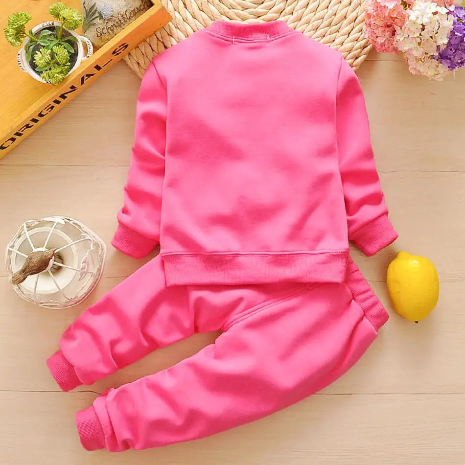 Dark Pink Rose Soft Premium Sweatshirt & Trouser Pair