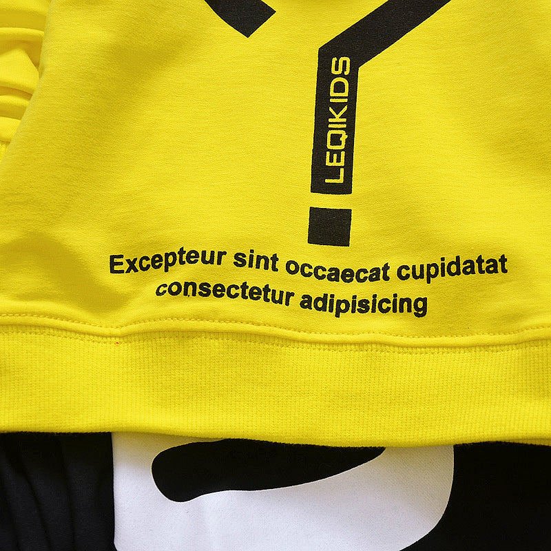 Yellow Design Soft Premium Sweatshirt & Trouser Pair