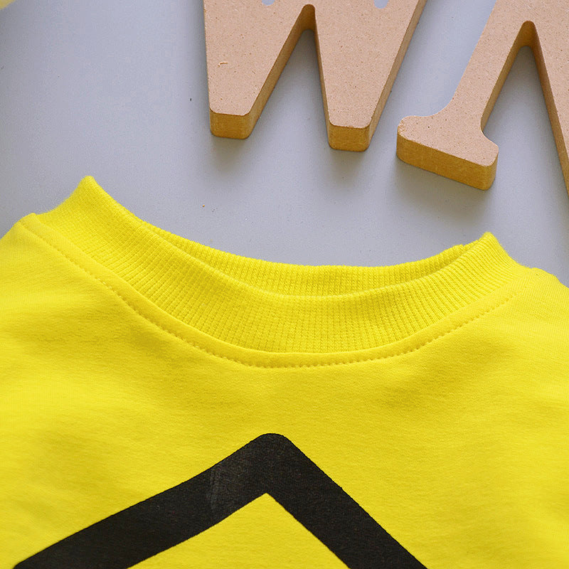 Yellow Design Soft Premium Sweatshirt & Trouser Pair