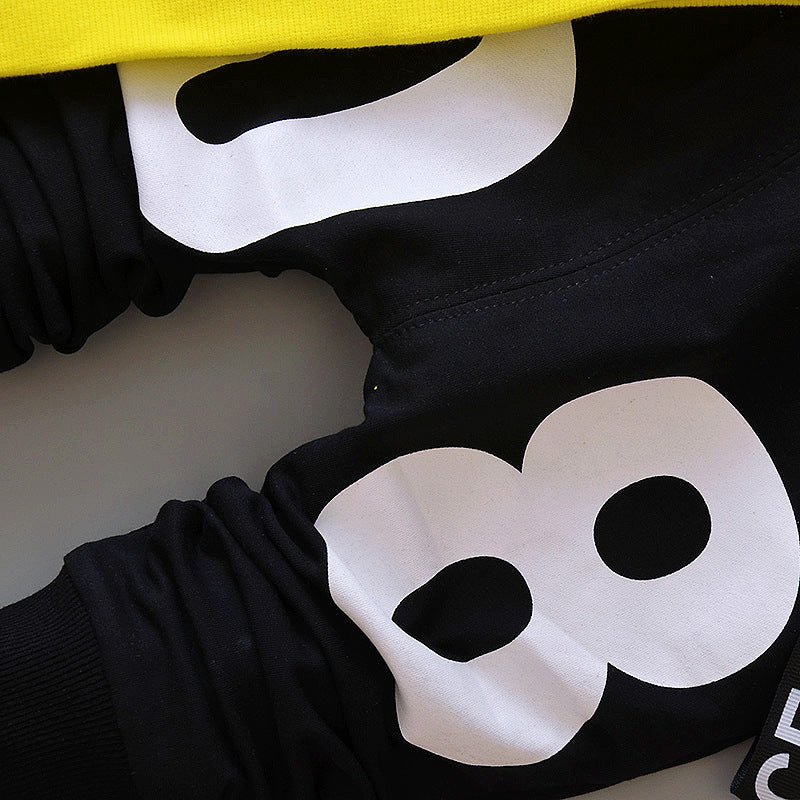 Yellow Design Soft Premium Sweatshirt & Trouser Pair