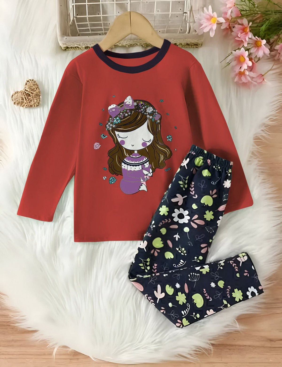 Red Sleepy Princess Casual kids Wear