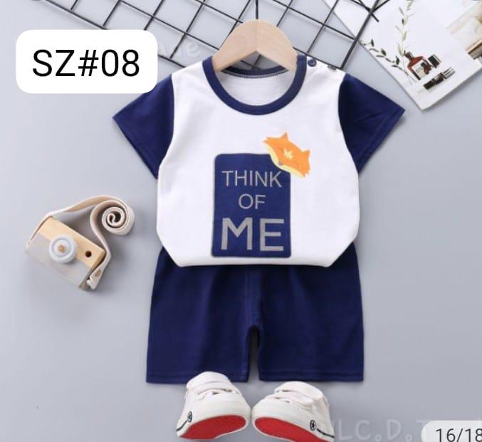 Navy Think Of Me  Printed Kids Wear