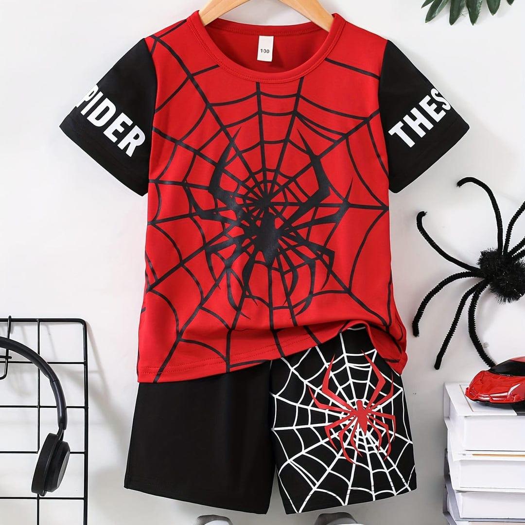 Black Spiderman Kids Wear