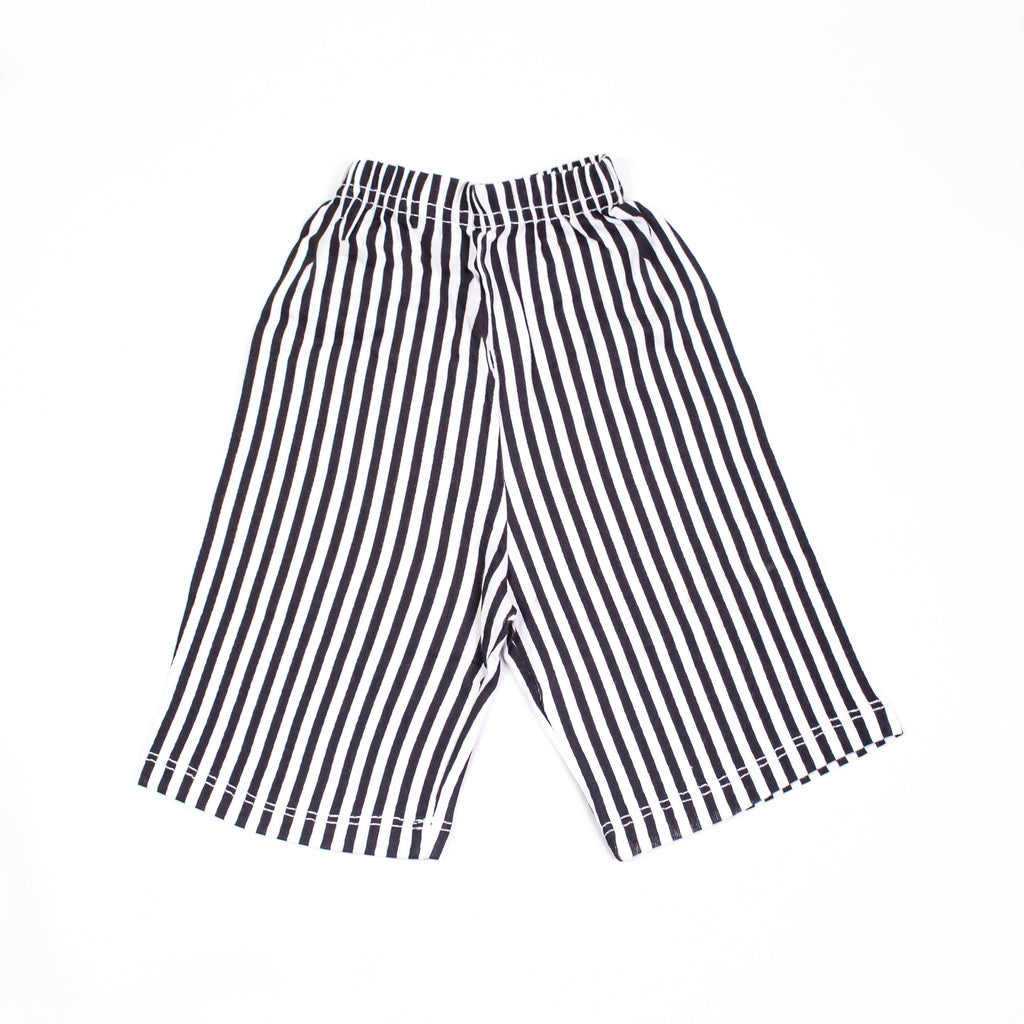 Orange White & Black Pocket Short Set