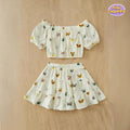 Butterfly Printed Crop Top