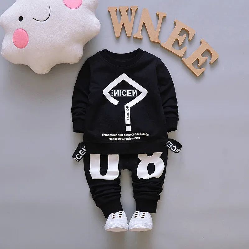 Black Design Soft Premium Sweatshirt & Trouser Pair