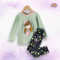 Green Sleepy Princess Casual kids Wear