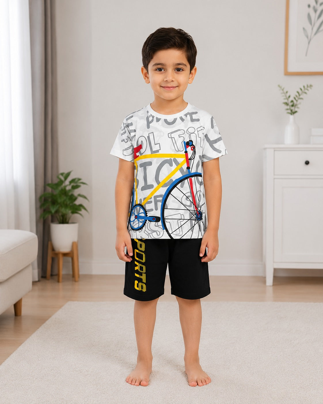 Bicycle Kids Short Set