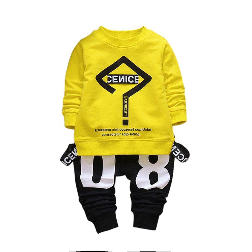 Yellow Design Soft Premium Sweatshirt & Trouser Pair